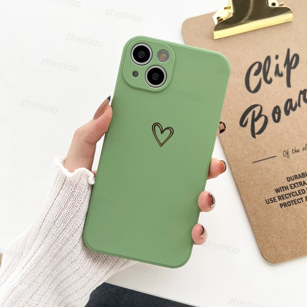 Luxus Flüssigsilikon Liebe Herz Handyhülle für Samsung Galaxy A73 A21S A72 A71 A31 A51 A33 A41 A50 A70 A13 Soft Cover – Detail 15