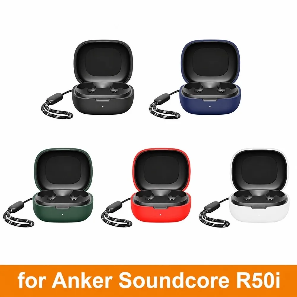 Custodia Per Cuffie In Silicone Per Anker Soundcore R50I Custodia Per Auricolari Wireless Custodia Protettiva Per Auricolari Antipolvere Custodia Per Scatola Di Ricarica-image