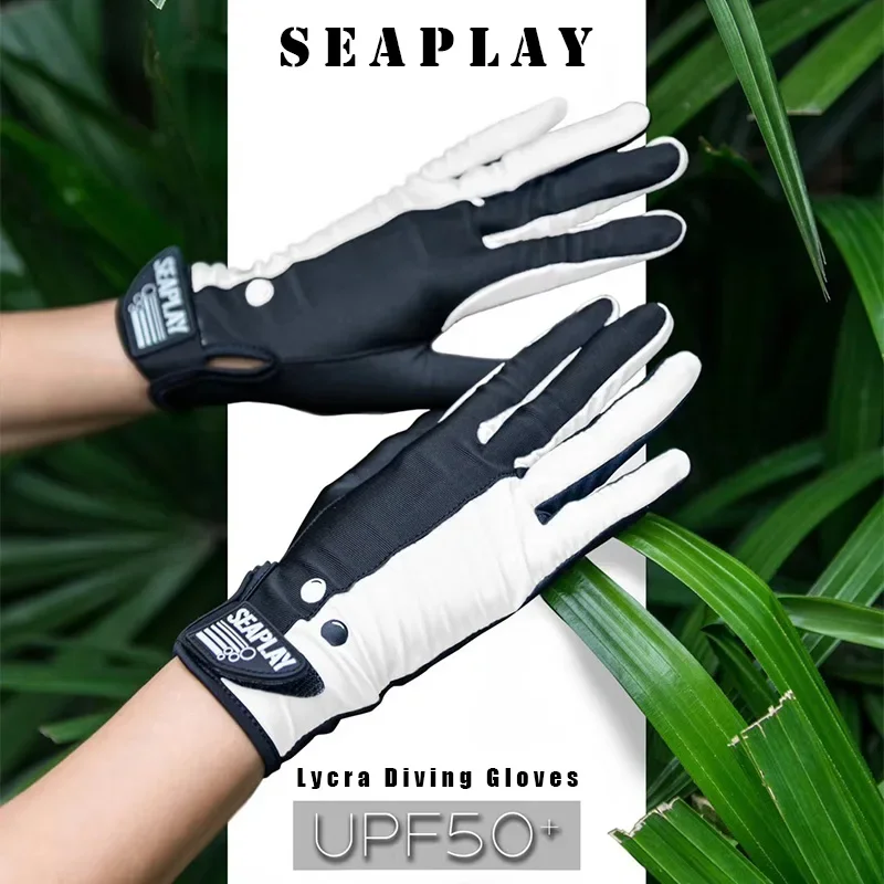 Lycra Long Finger Diving Gloves - Scuba Freediving Snorkel Equipment - Sun-proof Anti-UV Hand Protection