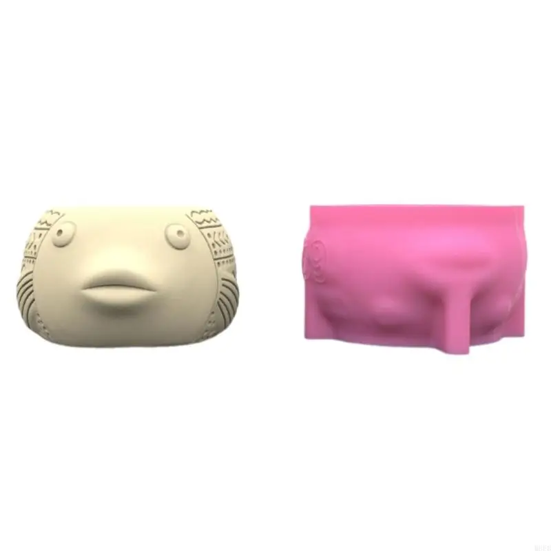 

Succulent Vase Molds Fish Flexible Silicone Molds for Craft Enthusiasts W8EB