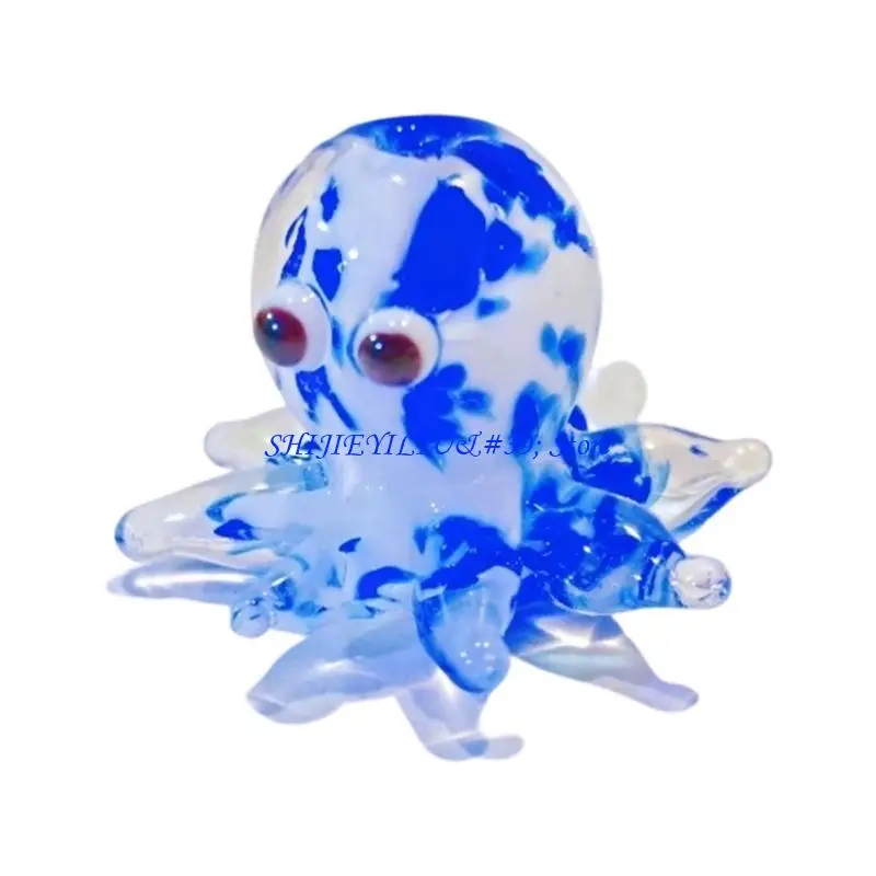 E21F Miniature Octopus Glass Bead For Handmade Crafts And Personalised Jewelry Making Necklaces And Bracelets Accessories