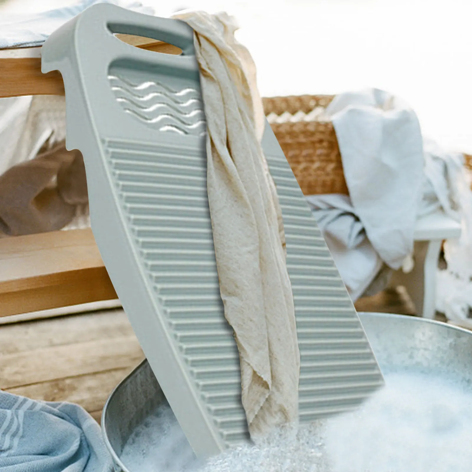 Large Washboard Hand Wash Board Washboard For Laundry Large High Toughness Laundry Board Household Thick And Non-Slip 17.7x7.8in