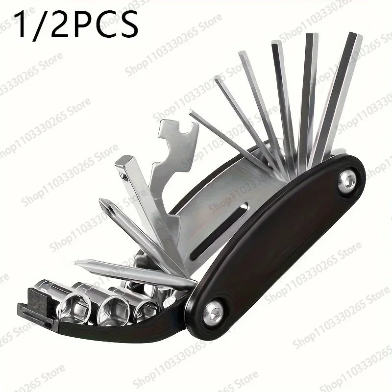 

Универсальный портативный ключ-гайковерт 16 в 1, многофункциональный ключ, подходящий для обслуживания дома и автомобиля.