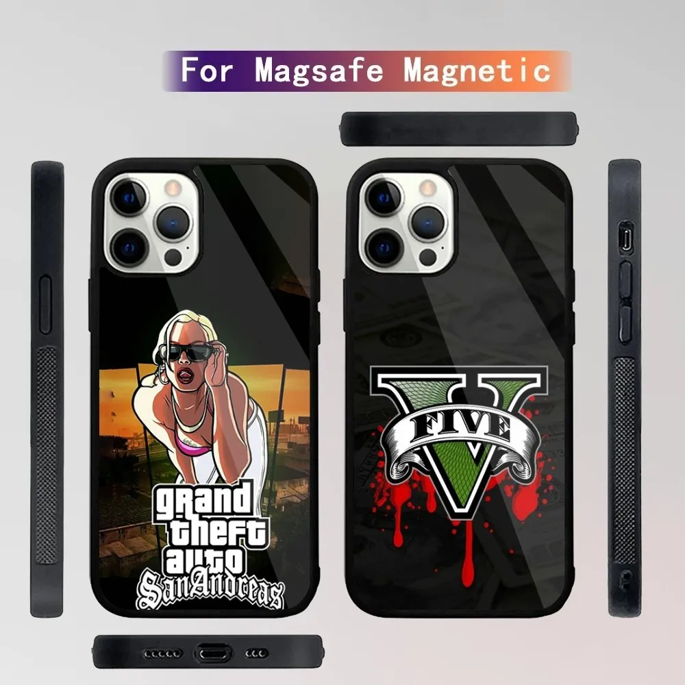 

Grand T-Theft Auto GTA 5 Game Phone Case For iPhone 15,14,13,12,11,Plus,Pro,Max Mini Magsafe Magnetic Wireless Charging