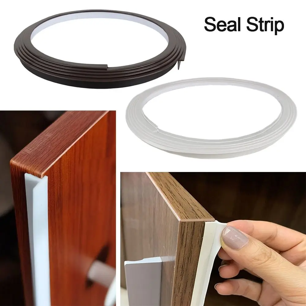 Self-Adhesive Cabinet Door Seal Strip Dust-proof Strip Gap Filling Suitable for Wardrobe and Cupboard Insect-proof