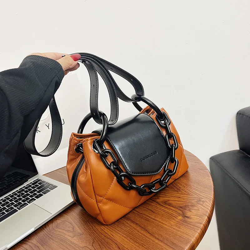 2023 Famous brand design bags for women luxury bolso replica Female Shoulder Bag chains bag designed diamond lattice bucket bag