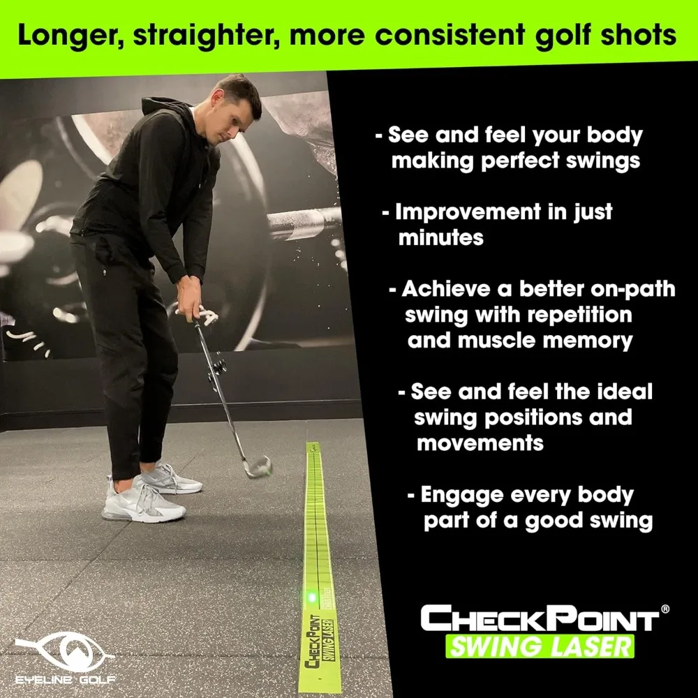 مدرب جولف سوينغ مع ليزر مزدوج لإصلاح الشريحة لتحسين مسار التأرجح لمدربي التأرجح في الأماكن المغلقة والمفتوحة #3