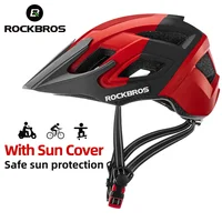 Casco de bicicleta ROCKBROS, casco de ciclismo moldeado integralmente transpirable a prueba de golpes, casco aerodinámico ligero para bicicleta de montaña y carretera para hombres y mujeres