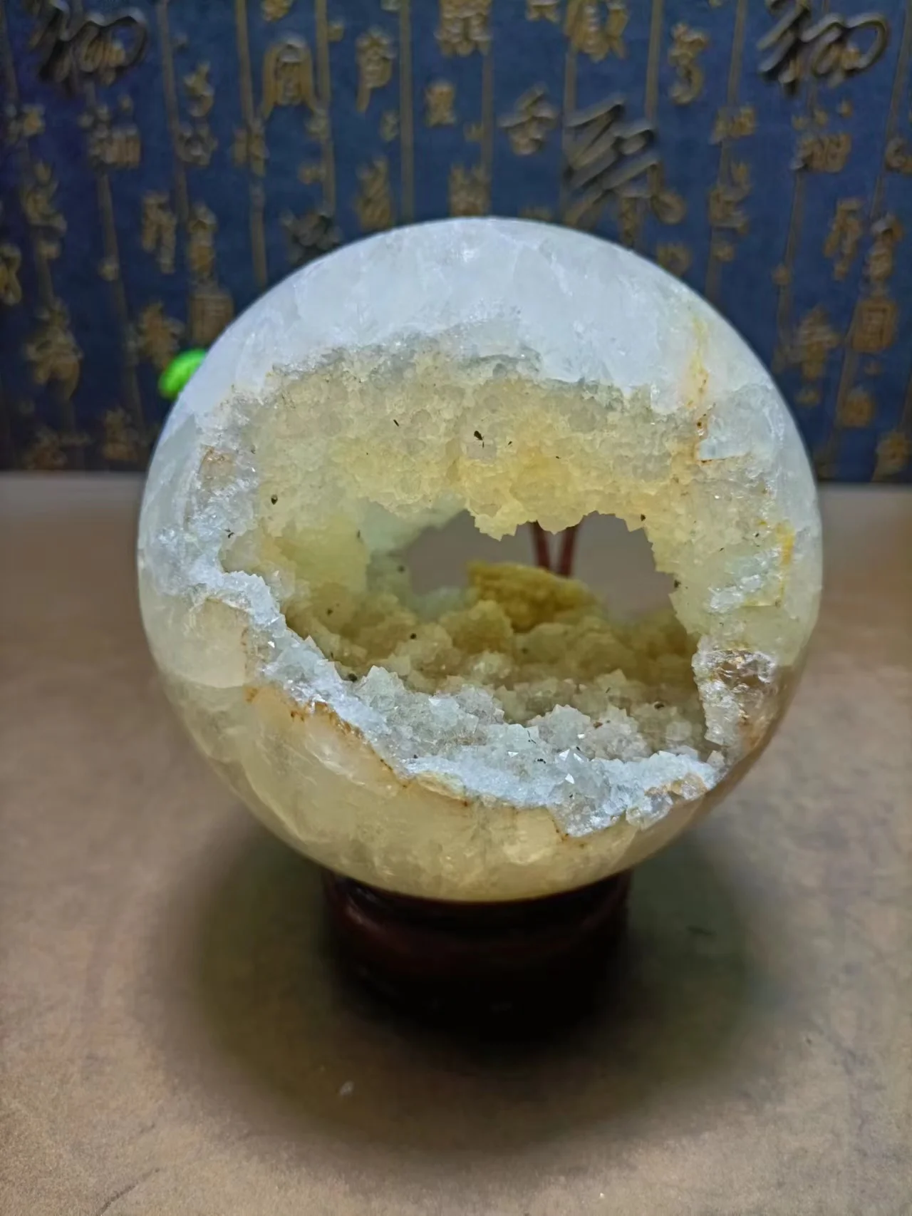 Natural Quartz Crystal, Agate Geode, Hand-Polished Ball Specimen, Home Decoration, Exquisite Gifts Heal