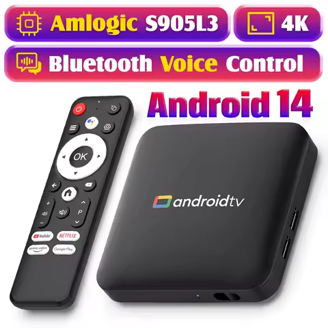 Android 14.0 Smart TV Box H96 Max S905L3 Home Theater Bluetooth With Google Voice Media Player 2G 16G 4K HD Video Set TV BOX