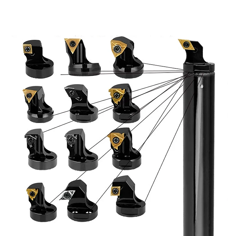 

Damping Anti-vibration Carbide Tungsten HRC65 CNC Turning Tool Holder Lathe Boring Tool System High Precision External Machining