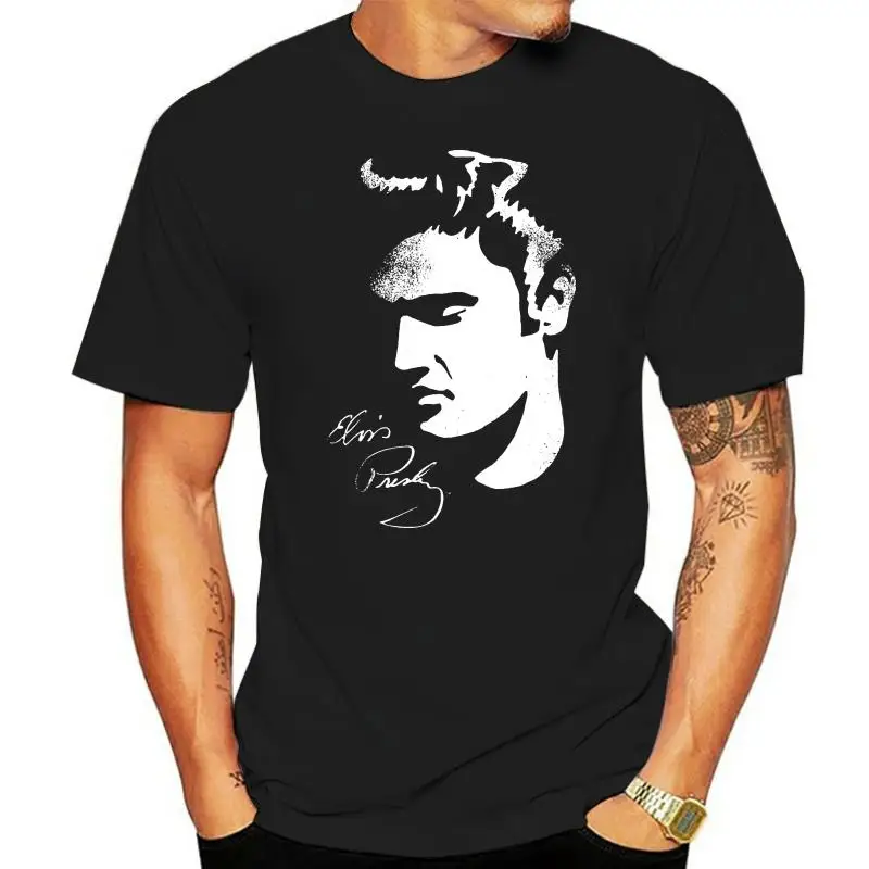 Elvis Simple Face Short Sleeve Adult 181 T-Shirt High Quality For Men Women Tshirt