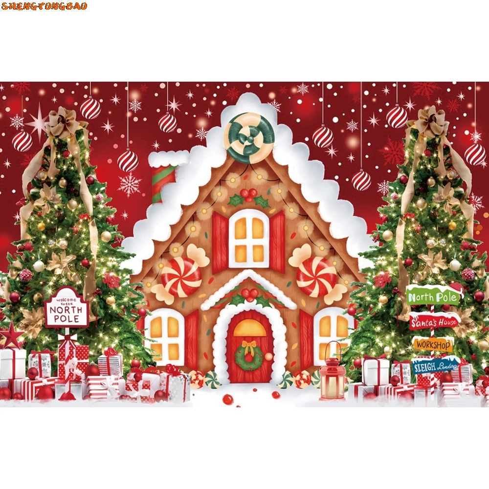 Рождественский фон для фотосъемки, зимняя ночь, окно, деревянный пол, камин, рождественская елка, снег, дети, взрослые, семейная вечеринка, реквизит для фотостудии