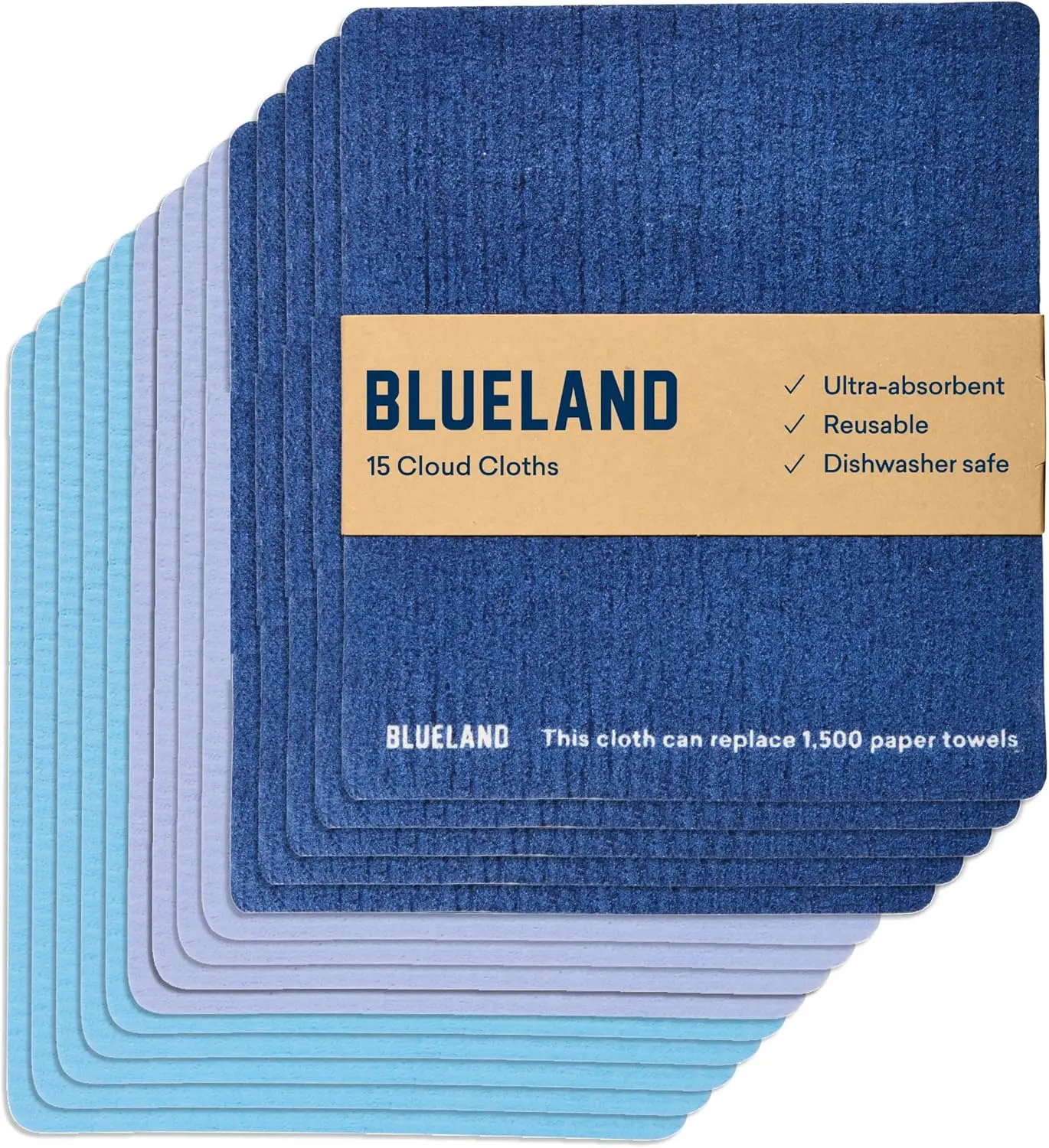 

Облачная ткань, 15 упаковок, многоразовая замена бумажного полотенца, натуральная шведская кухонная губка для посуды