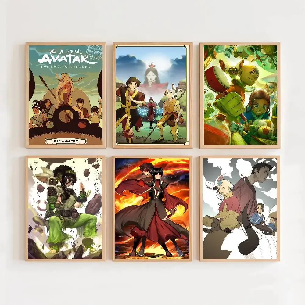 Avatar：The Last AI-rbender AnI-me Popular Anime Posters Artwork Home Decor Minimalist Aesthetic Art Gift For Fan Canvas Painting