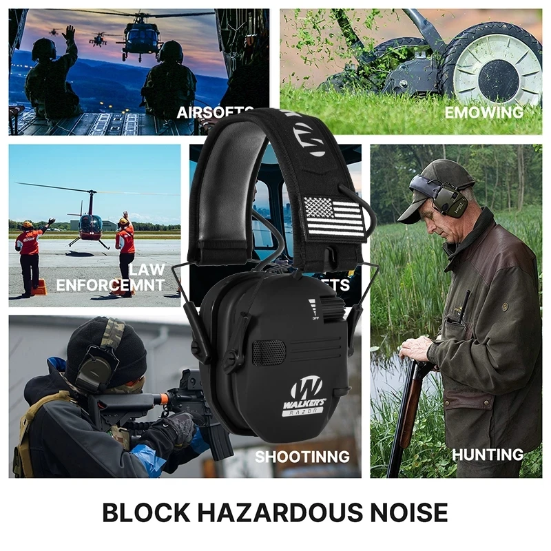 Top Shooting Earmuffs Original Tactical Electronic Shooting Earmuff Outdoor Sports Anti-noise Headset Impact Sound Amplification