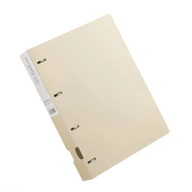 

D08B 4 Hole Binders Folders Practical Document Folder 4 Rings Binders File Folders