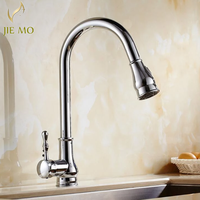 Pull out Kitchen faucet 3 Color Brass Swivel Kitchen Sinks Faucet 360 degree rotating basin Mixer Tap