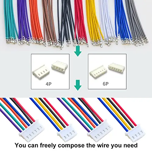 Imagem -05 - Macho e Fêmea Passo Conector com Cabos 22awg Molex 5264 mx 254 mm 25 mm Pinos Pinos Pinos Pinos Pinos Mx2.545264 kk