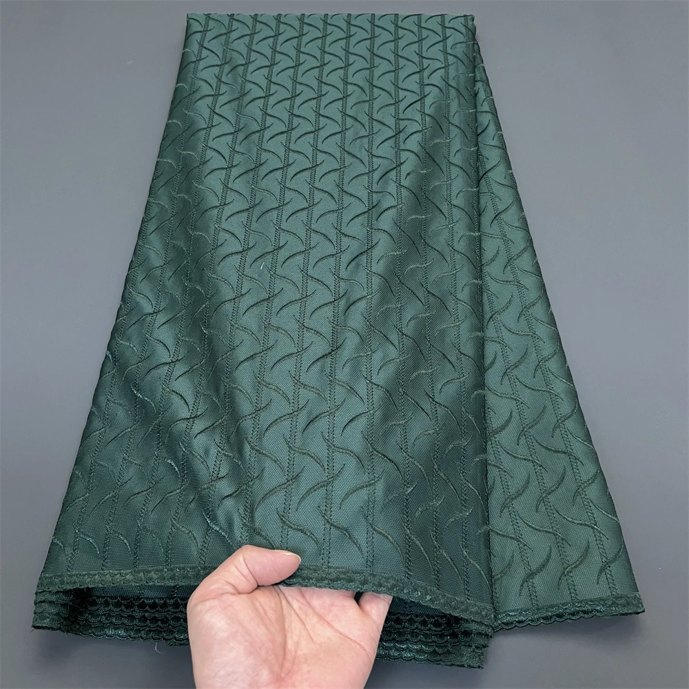 

Nigerian African Lace Fabric 2025 High Quality,Cotton Fabrics By The Meter,Embroidery,Wedding Dress,Tulle,Design,Cloth,5Yards