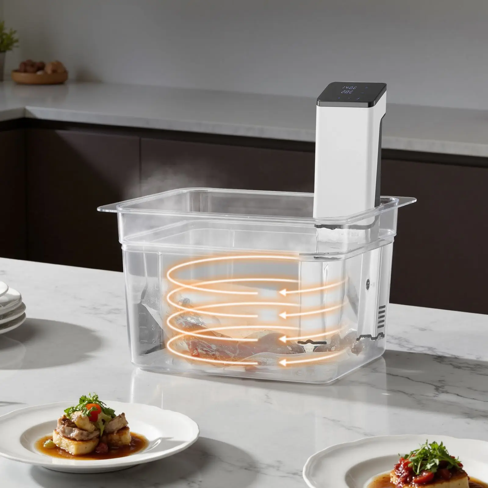 Sous Vide Precision Cooker, 850W - Cooking Machine, Immersion Circulator with LED Digital Display, Secure Clamp Design