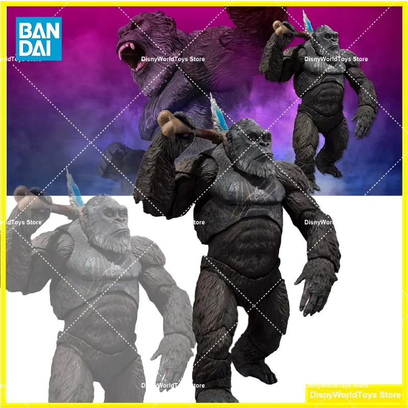 Bandai-juguetes modelo de Anime, S.h.mo nsterArts SHM Godzilla VS King Kong 2 King Kong The Rise Of The Empire, 100% originales, en Stock, 2024