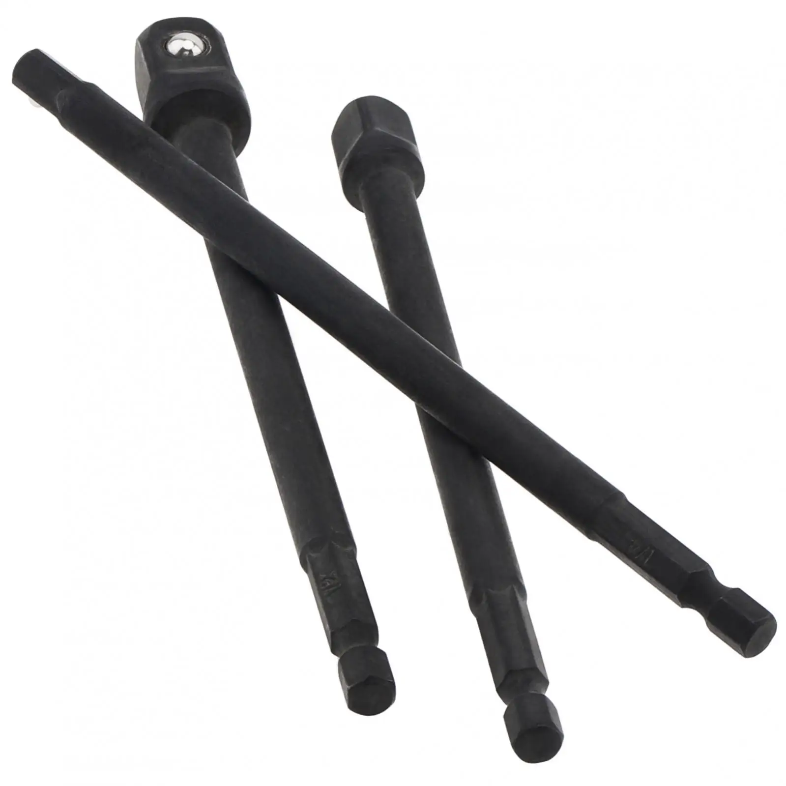 Imagem -03 - Conjunto de Adaptador de Soquete de Grau de Impacto de Alto Carbono Polegada 8-polegada Polegada Hex Haste Adaptador de Driver de Soquete de Broca de Energia 150 mm
