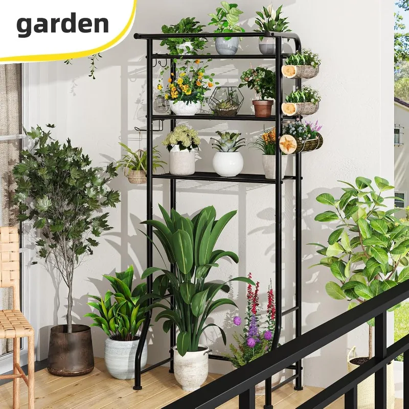 ชั้นวางโถส้วม 3 ชั้น, ชั้นวางของในห้องน้ํา, ขาตั้งในห้องน้ํา Organizer Space Saver, สีดํา