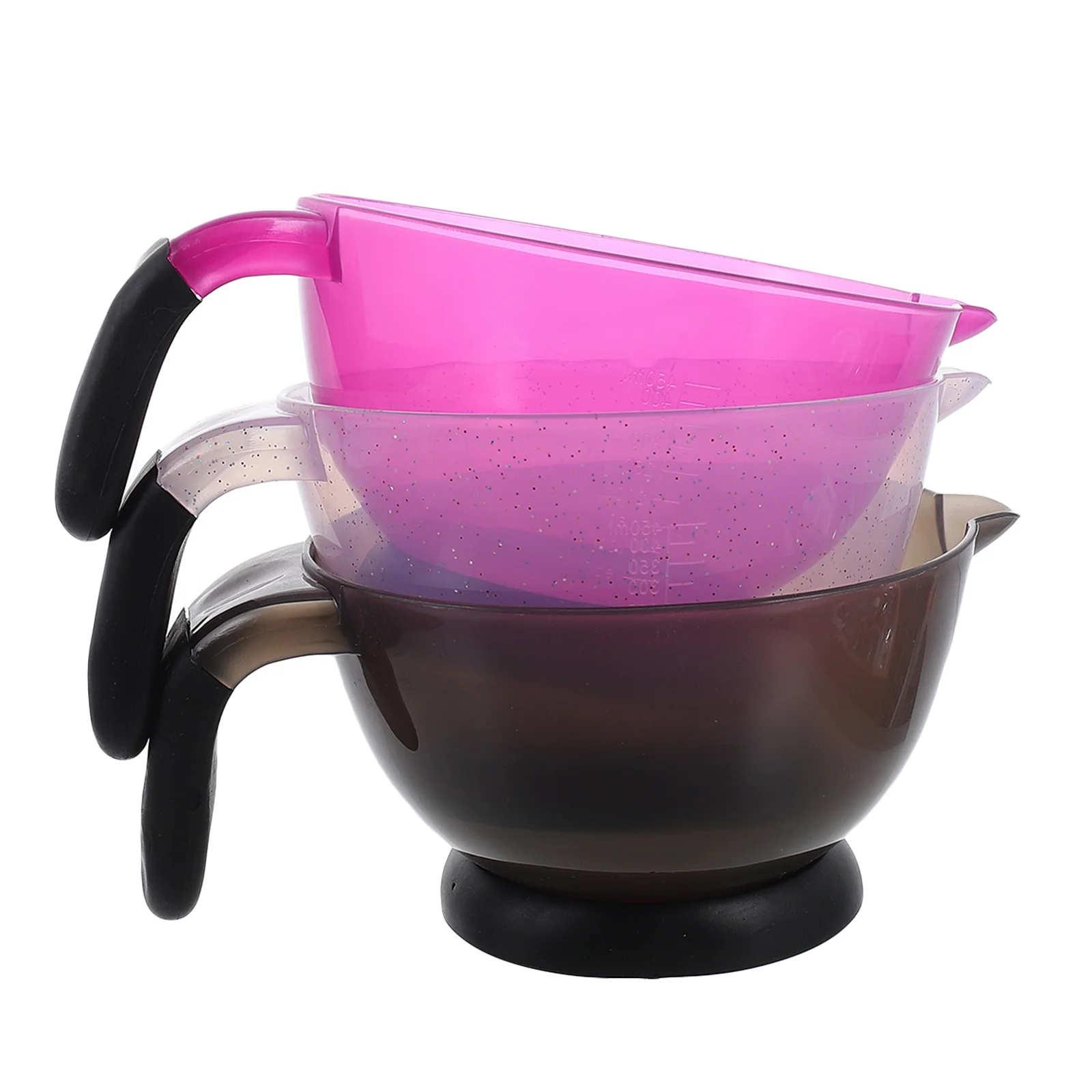 3Pcs Professional Hair Dye Bowls Sturdy Long Lasting Color Mixing Bowl for Salon Use Hair Dye Bowl Color Bowls - Image 2