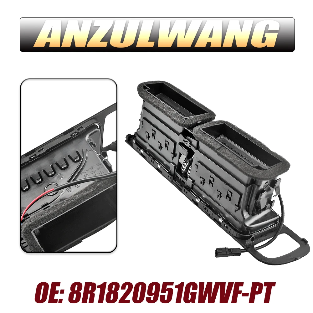 

Подходит для Q5 2009-2018, вентиляционное отверстие для кондиционера в сборе 8R1820951GWVF, центральная приборная панель автомобиля, детали решетки для выхода воздуха кондиционера