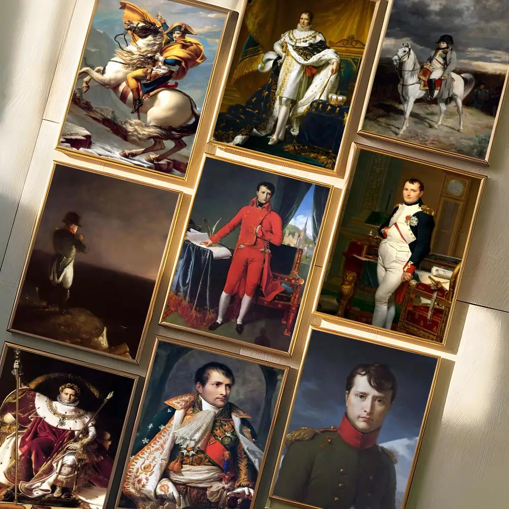Napoleon Bonaparte Portrait Poster Sticker For Living Room Bedroom Bar Home Decor Mural Painting Decora