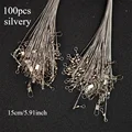 Silvery-100pcs-15cm
