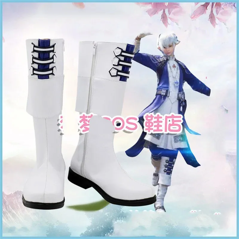 

FF14 Final Fantasy XIV Alphinaud Leveilleur Обувь для косплея Сапоги Игра Аниме Карнавал Вечеринка Хэллоуин Рождество Rainbowcos0 W2075