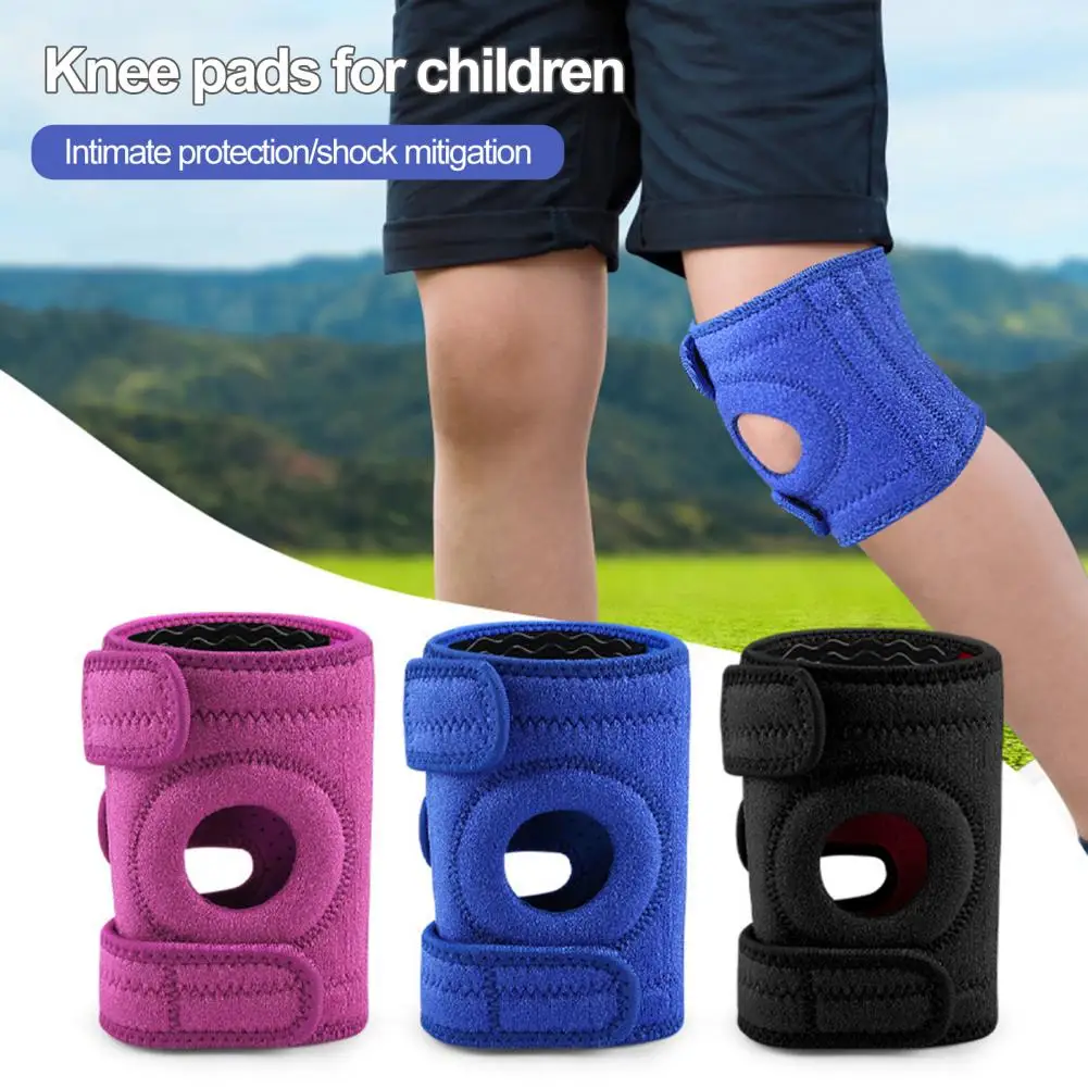 Knee Pad Youth Knee Brace with Adjustable Fastener Tape for Patella Stabilization Non-slip Support Kids Knee Support for Active