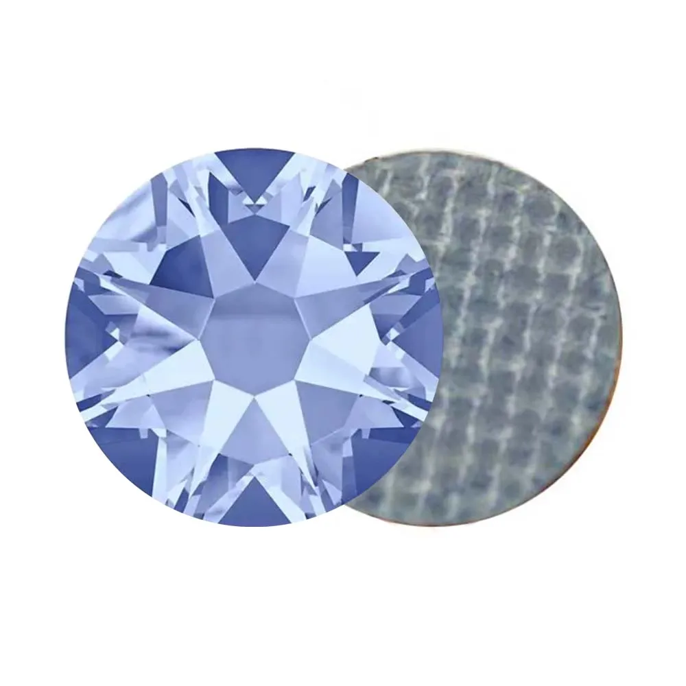 

2078 XILION Crystal XIRIUS Light Sapphire Rhinestones Hot-fix Flatback Iron On Stones For Wedding Dress Fabric Clothes
