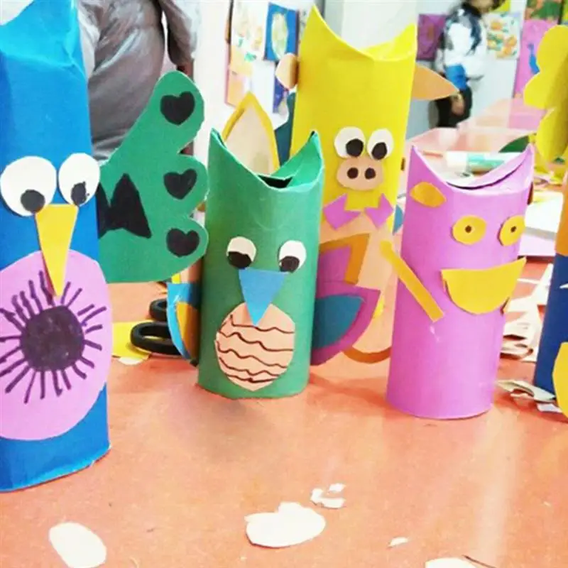 Paper Tubes Cardboard Craft Round Diy Rolls Tube Cylinder Crafts Empty Projects White Kids Drawing Roll Toilet Vellum Sheets