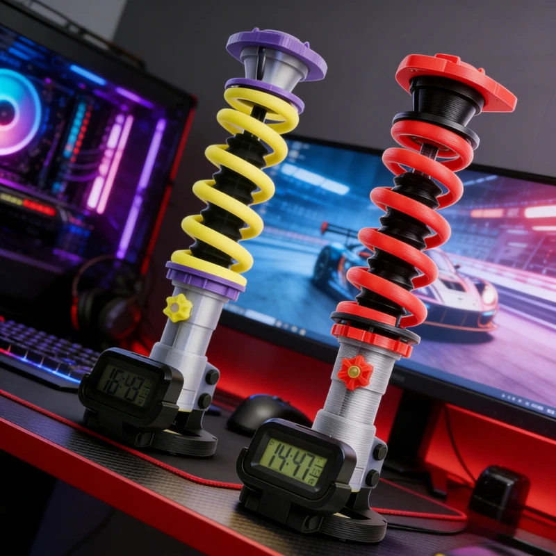 

Personalized Industrial Shock Absorber Desk Lamp, Decorative Ambient Light, Creative Gift for Car Lovers