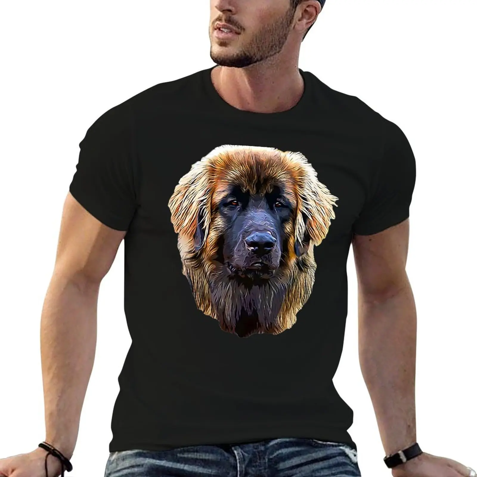 

Leonberger Stunning Dog T-Shirt t shirt personalised men t shirt cotton 100% T-Shirt
