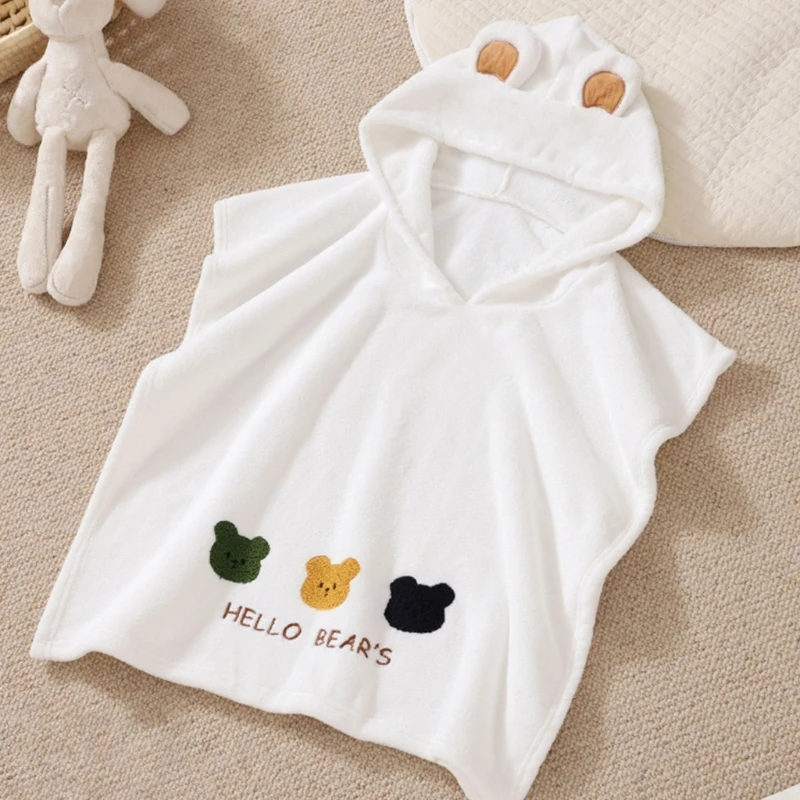 Baby Robe Cartoon Hoodies Rabbit Cloak Girl Boys Sleepwear Bath Towels Kids Soft Bathrobe Pajamas Children\'s Clothing Costumes