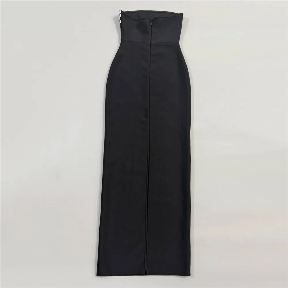 Abito da donna elegante con fasciatura senza spalline con perline Abiti aderenti senza maniche sexy Abiti da sera per feste da club