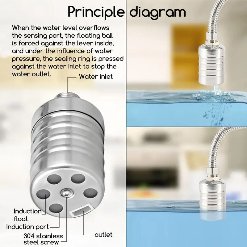 Valli-Valve Flottante existent en Acier Inoxydable 3/4, Contrôle du Niveau d'Eau, Tour Précieuse