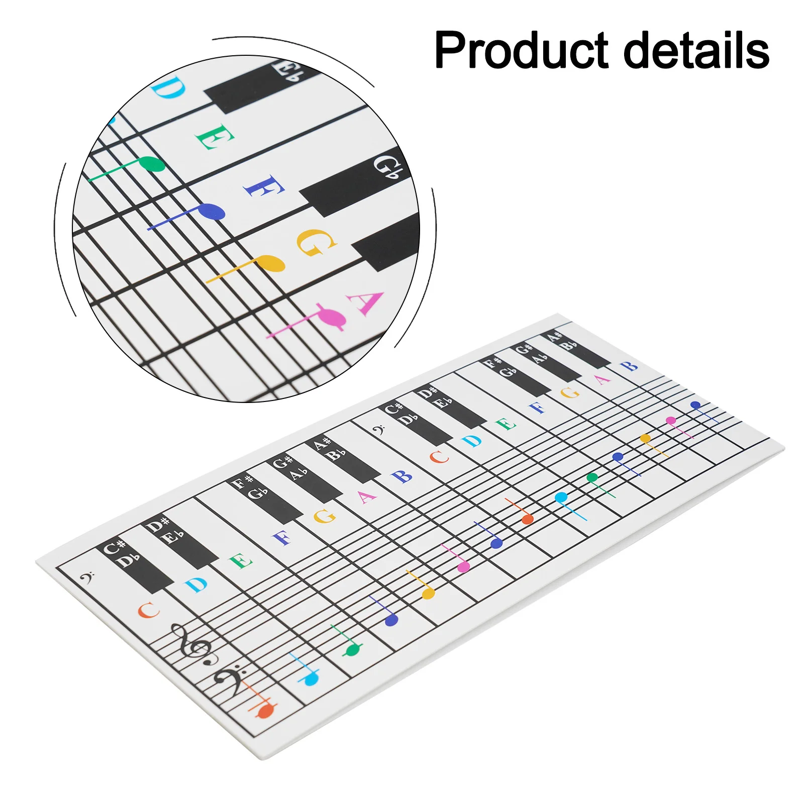 Piano & Keyboard Chord Chart Chart Chord For Begineers Keyboard Note Piano White 54 61 76 88 Keys High Quality