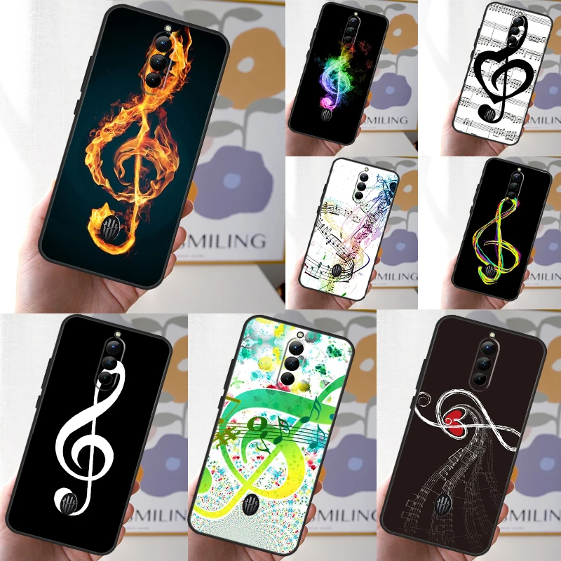 Music Note Musical Treble Clef Case For ZTE Nubia Red Magic 8 8S 9 Pro Plus RedMagic 6 7 6S 7S Pro 5G 5S 6R Cover Coque