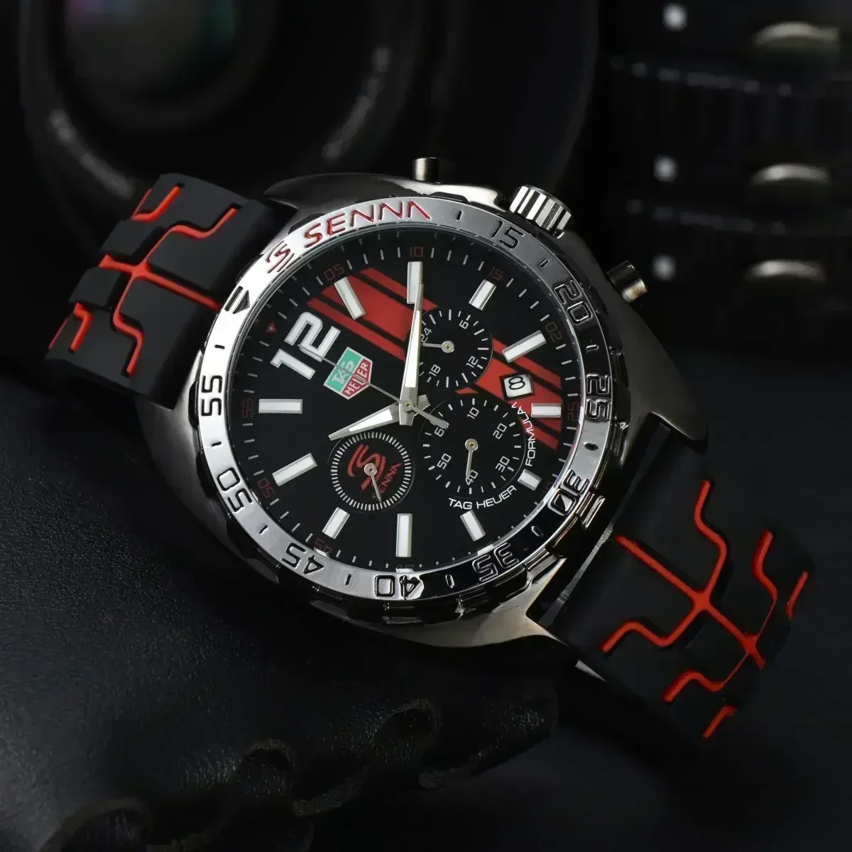 Fashion Formula 1 Wristwatch for Men Tag Chronograph Heuer Auto Date Luxury Watch for Male Quartz Movement