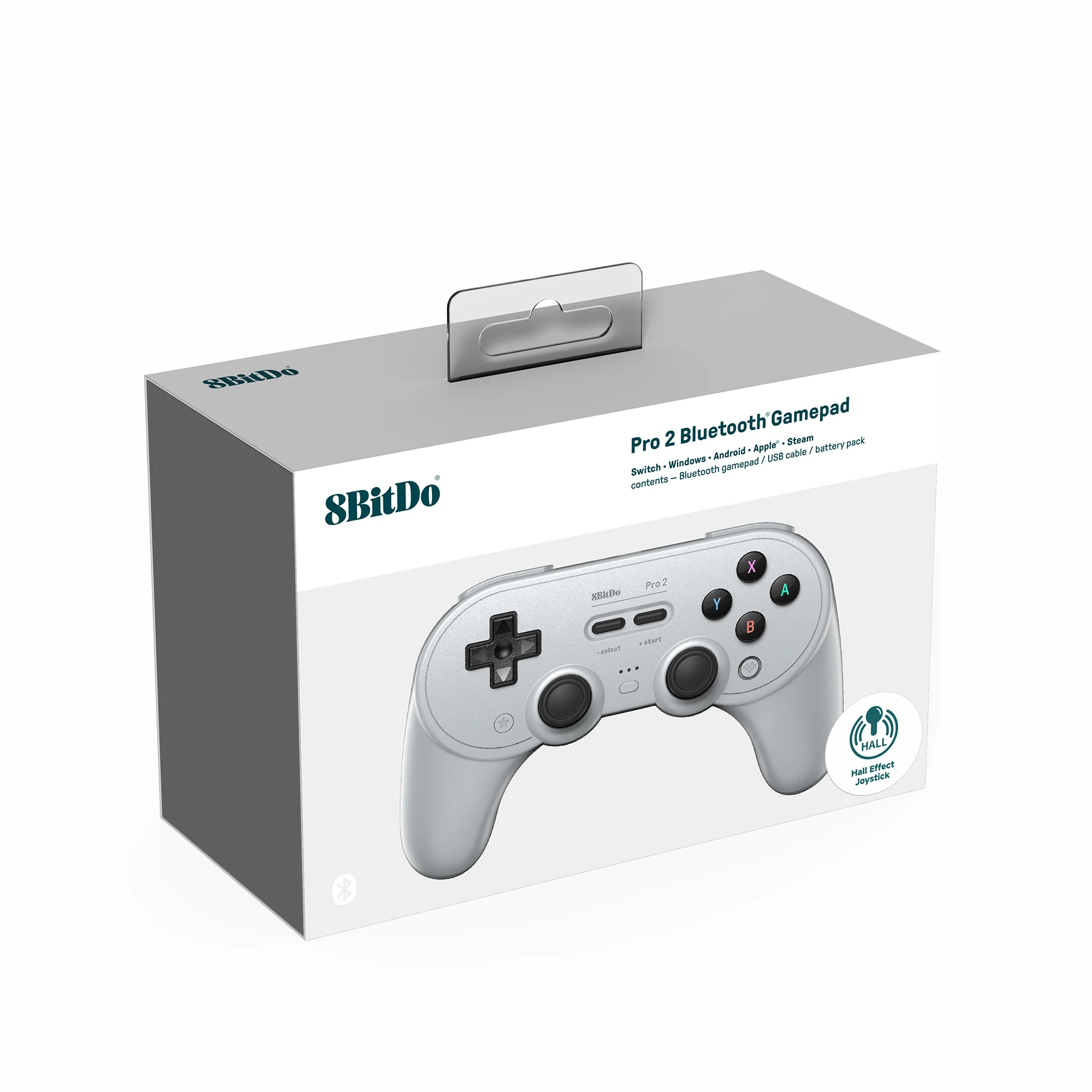 8Bitdo Pro 2 Bluetooth-gamepad voor Nintendo Switch 2 Draadloze controller Hall Effect-joystick voor Windows Android MacOS Steam