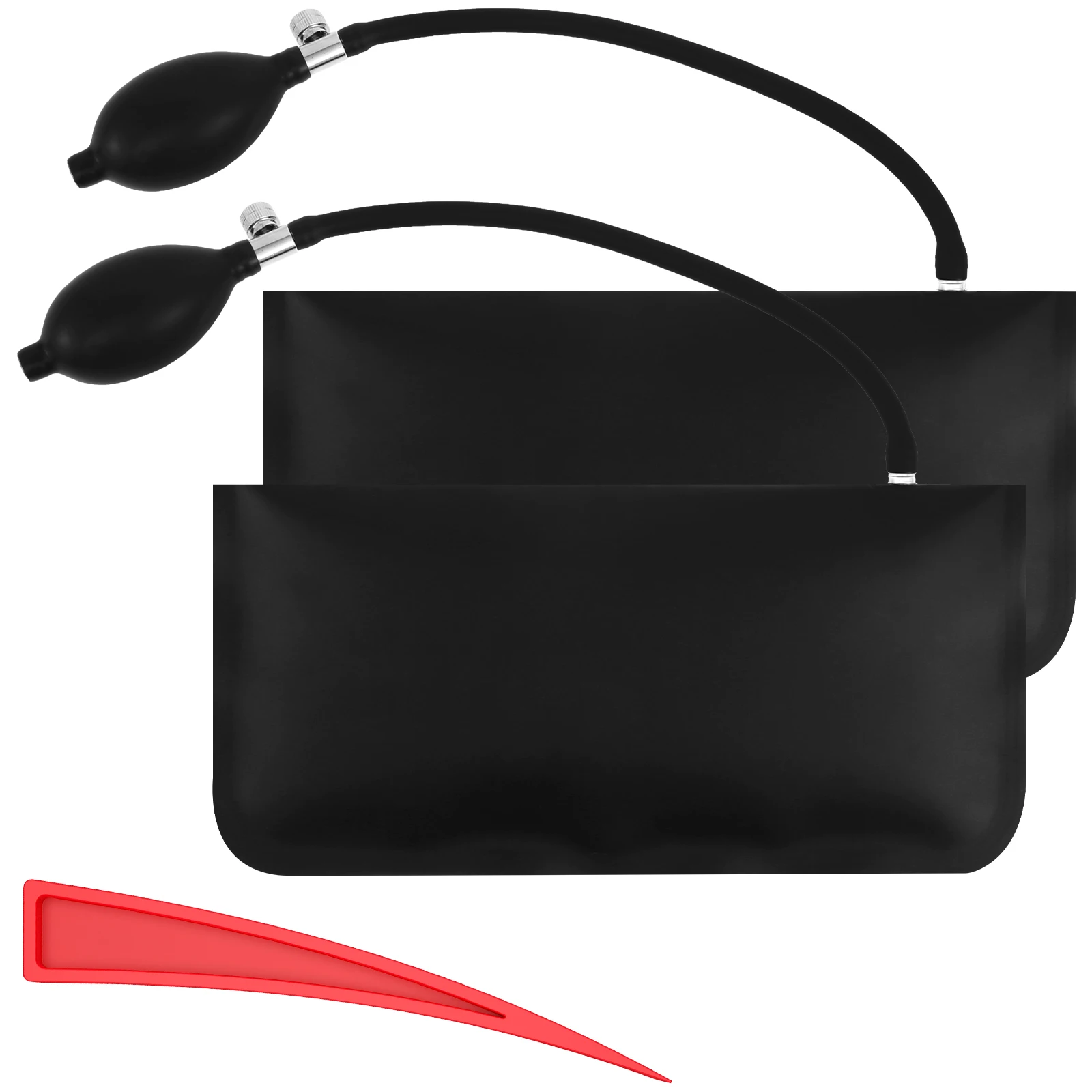 2 قطعة نافذة باب السيارة الجديدة كيس الهواء المفتوح مضخة إسفين الوسادة دخول نفخ الرقائق أدوات المهنية العالمي مضخة هواء إسفين أداة اليد