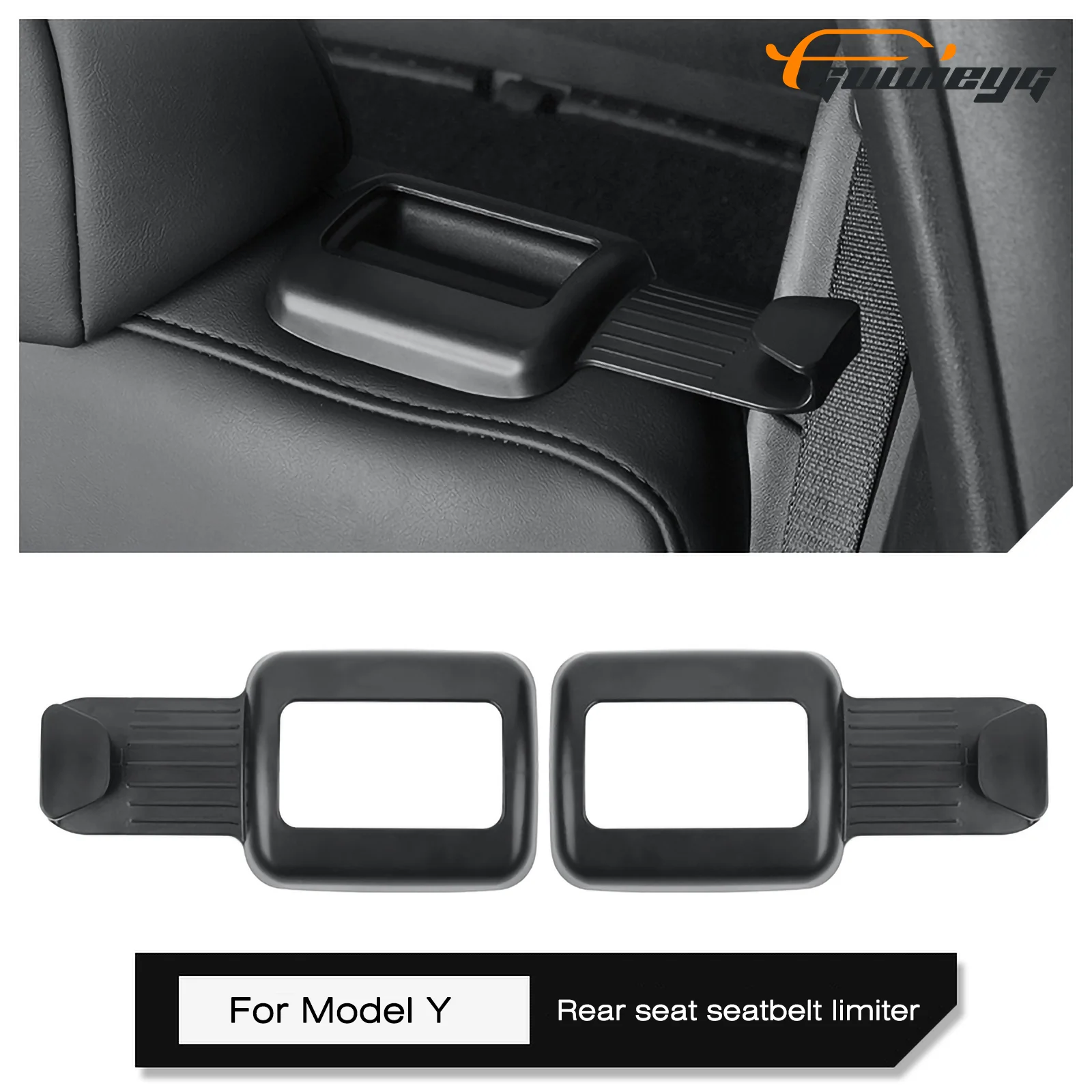 

Fit for Tesla Model Y Rear Seat Seatbelt Adjuster, Comfort Safety Belt Clip for 2021-2024 Model Y