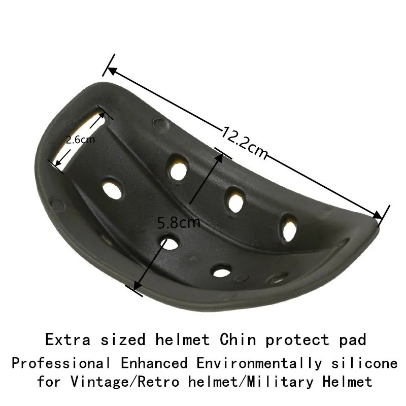 replacement Vintage helmet chin pads protector enviromentally silicon chin protector for silider helmet