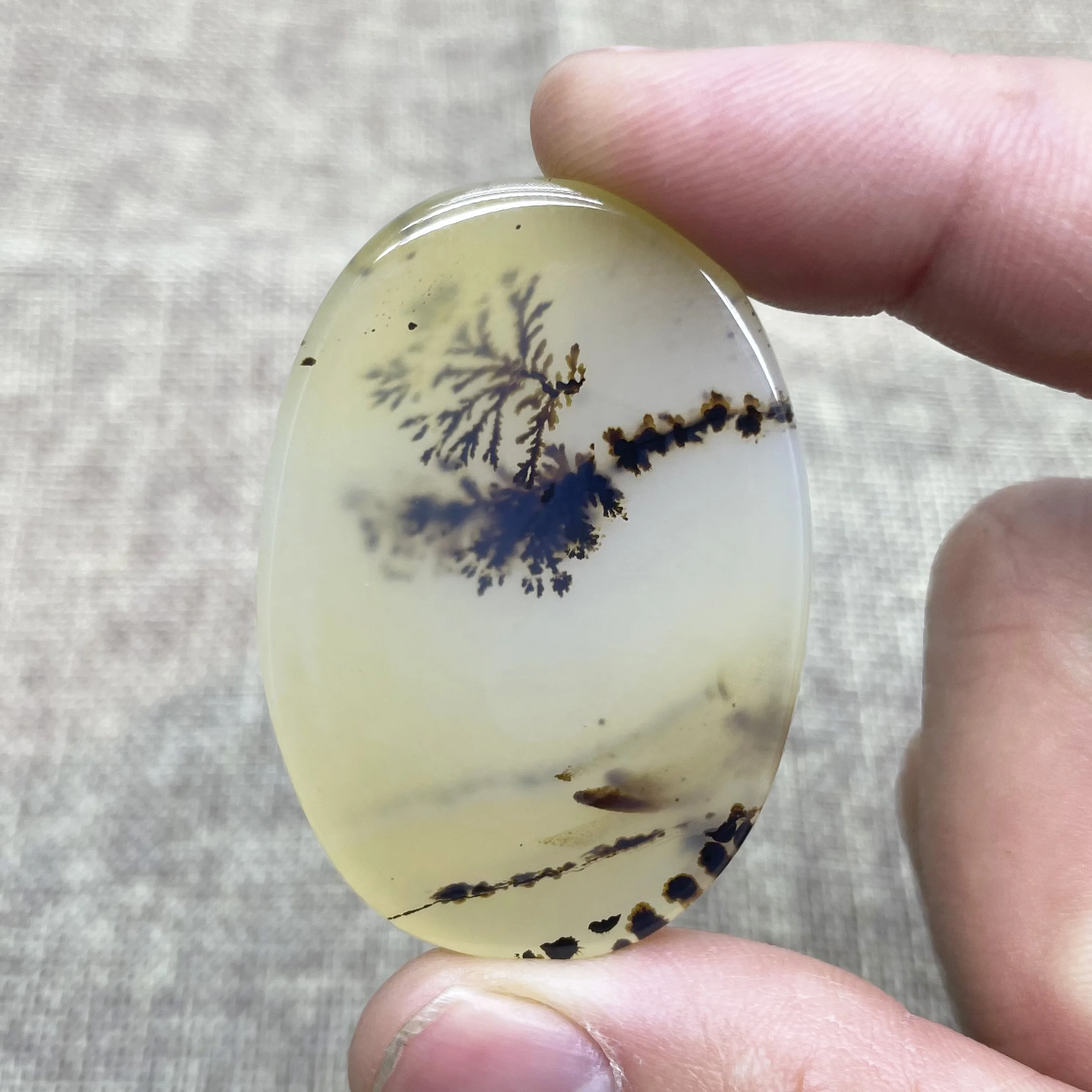 Unperforated Natural Crystal Quartz Marine Chalcedony Landscape Tree DIY Pendant Reiki Healing Stone Agate See Video for Details