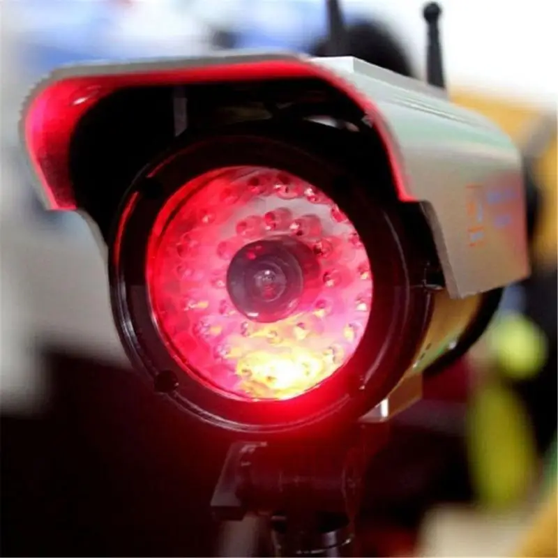 

Dummy Fake Camera Simulation Monitors CCTV Security Camera with LED Light